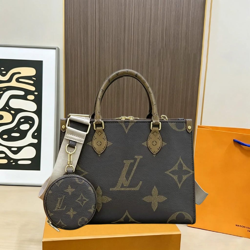 Designer Bag Makeup Bag Luxury Cosmetic Bag High Quality Women'S Handbag Purse Cowhide Travel Storage Bag Toiletry Bag Mini Brown Vanity Bag Designer Cosmetic Bag