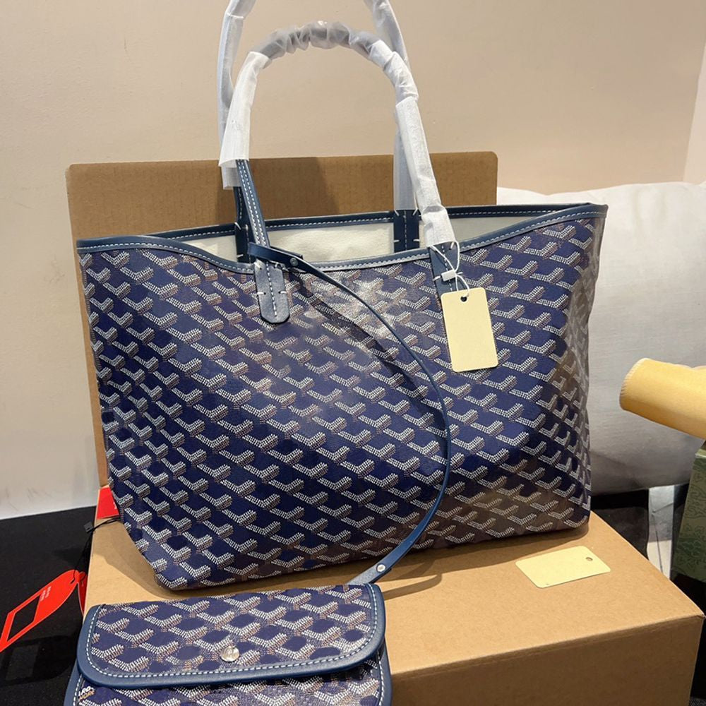 Tote Bag Designer Bag Handbag Women Fashion Luxury Wallet Leather Messenger Shoulder Bag High Capacity Composite Shopping Bags Plaid Double Letters Beach Brand Bag