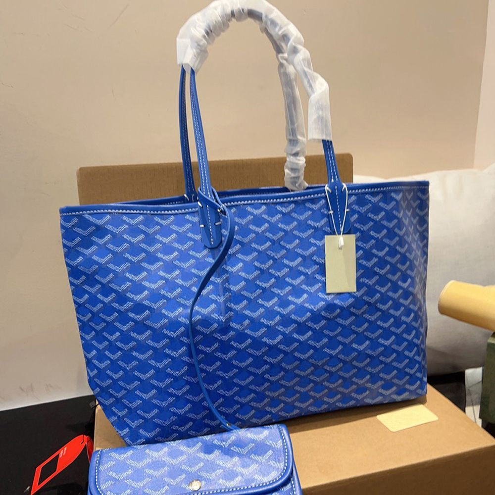 Tote Bag Designer Bag Handbag Women Fashion Luxury Wallet Leather Messenger Shoulder Bag High Capacity Composite Shopping Bags Plaid Double Letters Beach Brand Bag