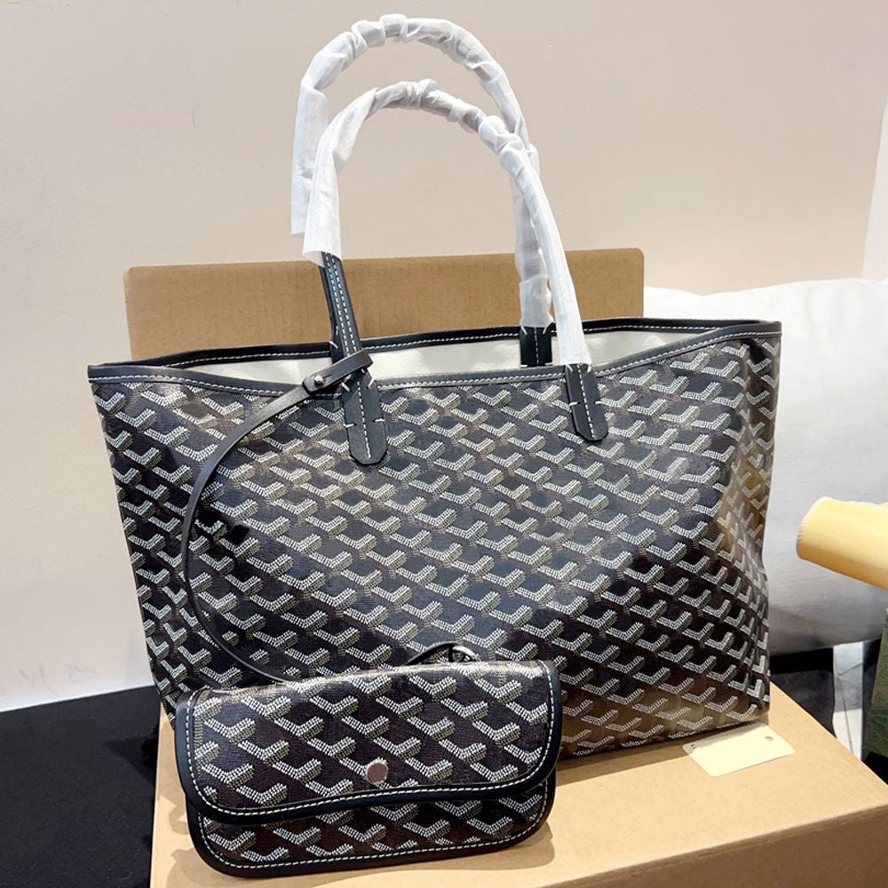 Tote Bag Designer Bag Handbag Women Fashion Luxury Wallet Leather Messenger Shoulder Bag High Capacity Composite Shopping Bags Plaid Double Letters Beach Brand Bag