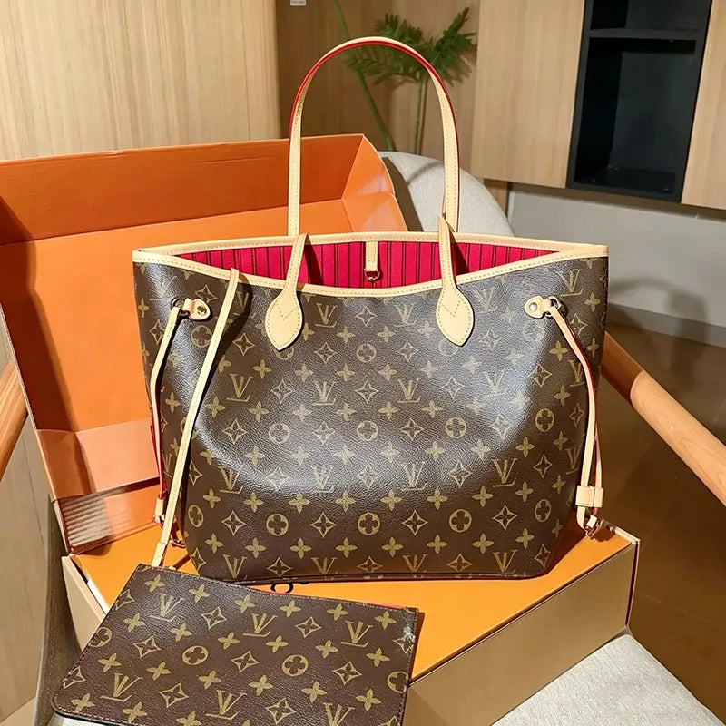 Designer Bag Makeup Bag Luxury Cosmetic Bag High Quality Women'S Handbag Purse Cowhide Travel Storage Bag Toiletry Bag Mini Brown Vanity Bag Designer Cosmetic Bag