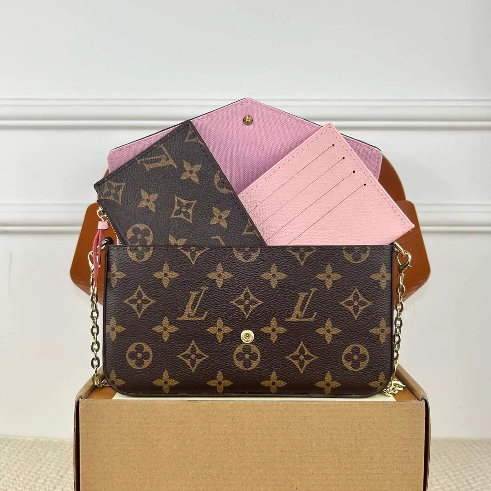 Designer Bag Makeup Bag Luxury Cosmetic Bag High Quality Women'S Handbag Purse Cowhide Travel Storage Bag Toiletry Bag Mini Brown Vanity Bag Designer Cosmetic Bag