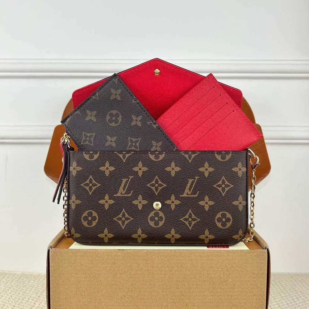 Designer Bag Makeup Bag Luxury Cosmetic Bag High Quality Women'S Handbag Purse Cowhide Travel Storage Bag Toiletry Bag Mini Brown Vanity Bag Designer Cosmetic Bag