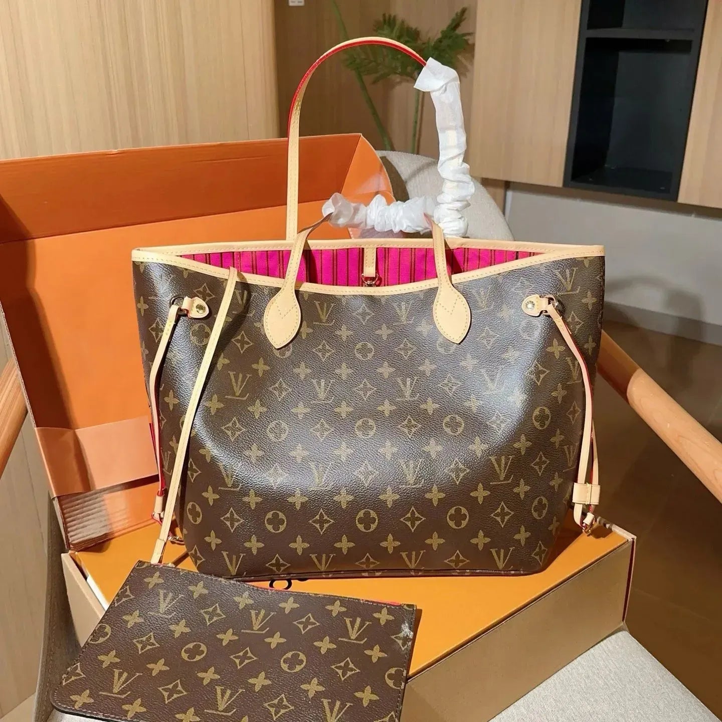 Designer Bag Makeup Bag Luxury Cosmetic Bag High Quality Women'S Handbag Purse Cowhide Travel Storage Bag Toiletry Bag Mini Brown Vanity Bag Designer Cosmetic Bag