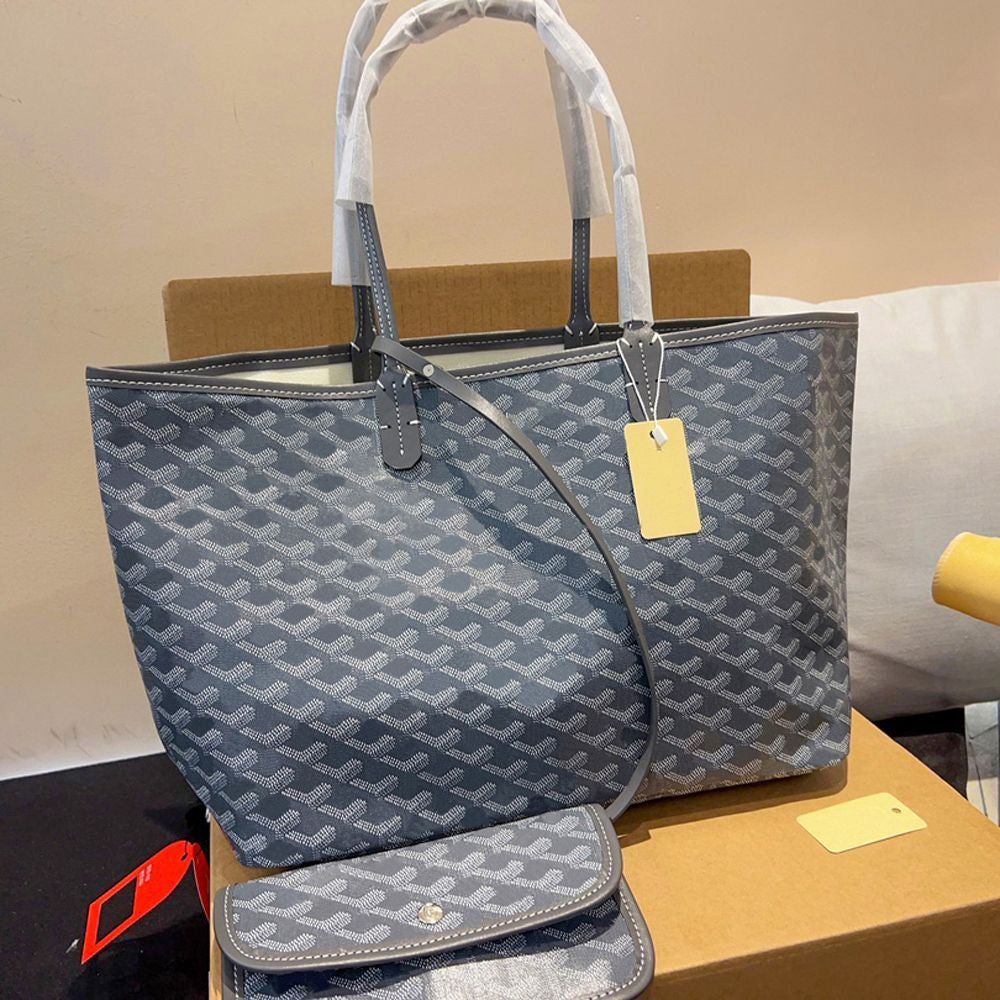 Tote Bag Designer Bag Handbag Women Fashion Luxury Wallet Leather Messenger Shoulder Bag High Capacity Composite Shopping Bags Plaid Double Letters Beach Brand Bag