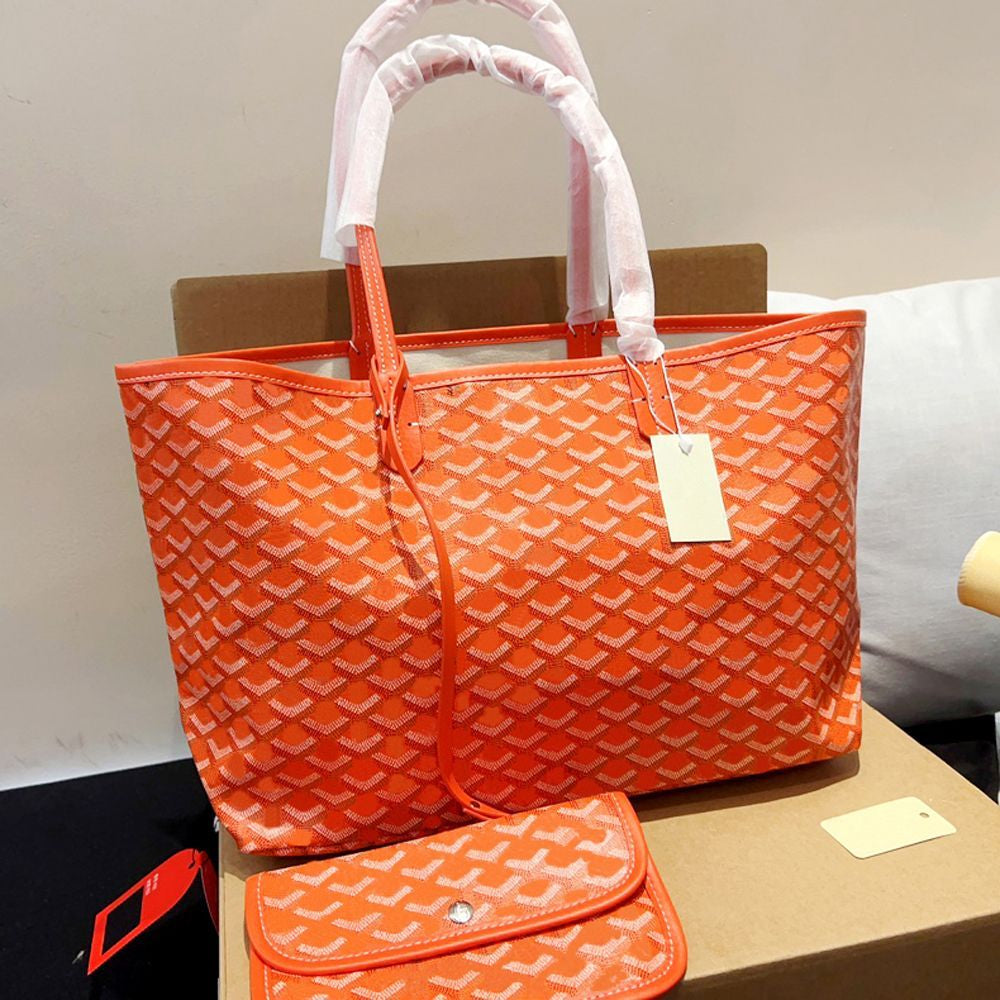 Tote Bag Designer Bag Handbag Women Fashion Luxury Wallet Leather Messenger Shoulder Bag High Capacity Composite Shopping Bags Plaid Double Letters Beach Brand Bag
