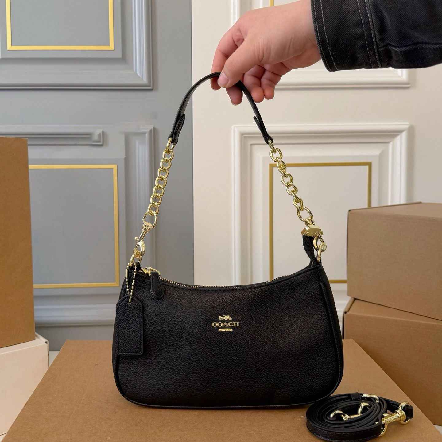 10A Designer Bag Luxury Bag Teri Shoulder Bag Tote Bag Women Classic Old Flower Crossbody Bag G Smooth Leather Shoulder Bagcasual Handheld Chain Bag Half Moon Ba