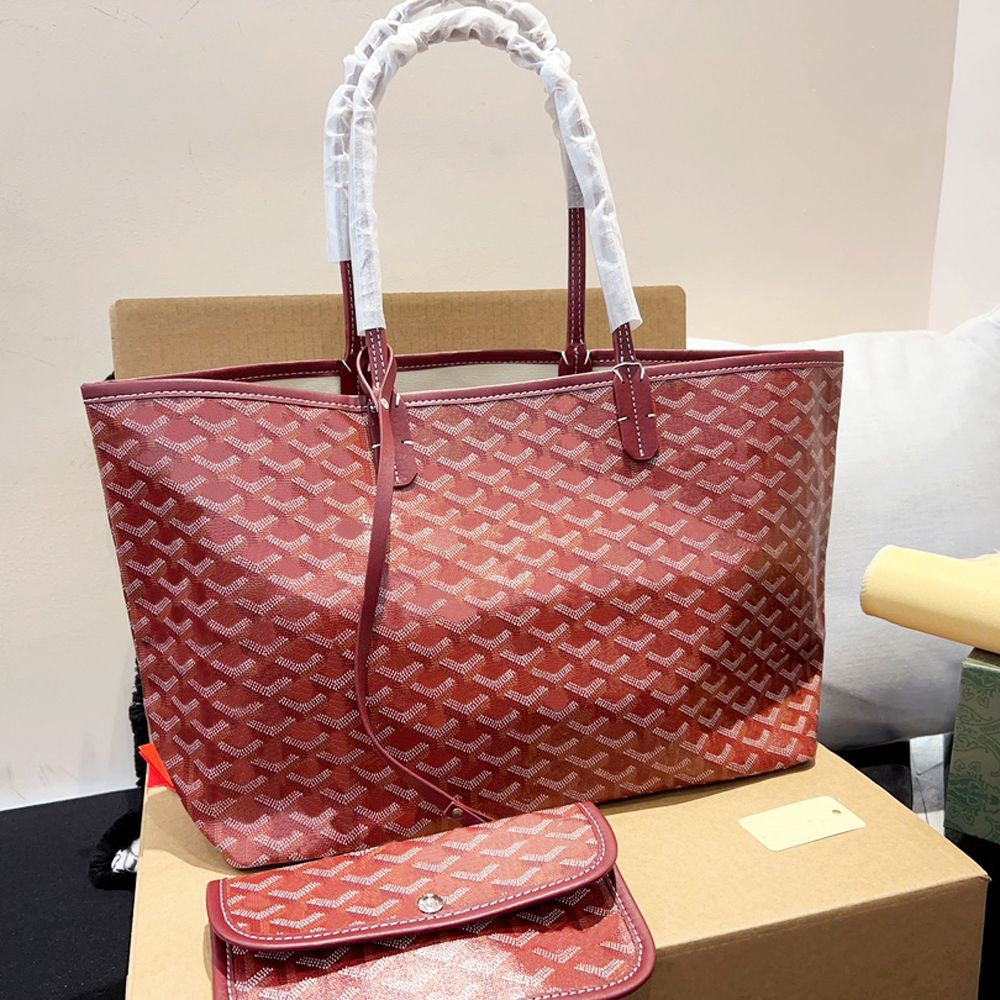 Tote Bag Designer Bag Handbag Women Fashion Luxury Wallet Leather Messenger Shoulder Bag High Capacity Composite Shopping Bags Plaid Double Letters Beach Brand Bag