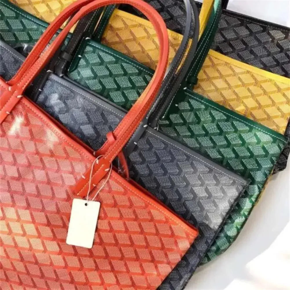 Tote Bag Designer Bag Handbag Women Fashion Luxury Wallet Leather Messenger Shoulder Bag High Capacity Composite Shopping Bags Plaid Double Letters Beach Brand Bag